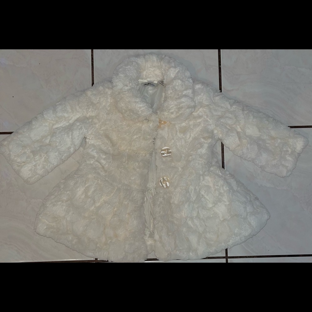 Calvin Klein faux fur coat 18mos